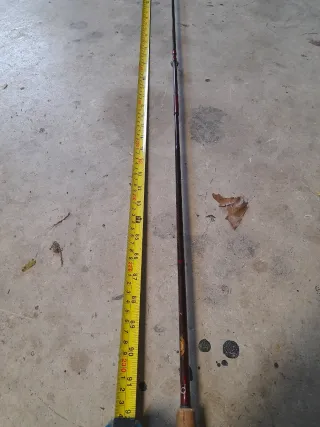 Caña de pescar con carrete