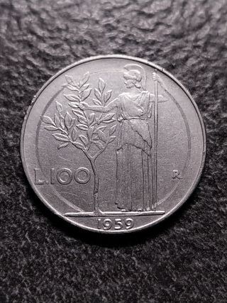 100 Lire 1959 Minerva Italia