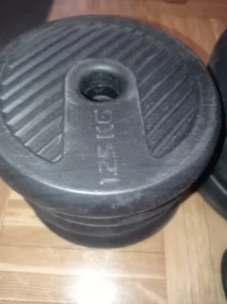 Juego de pesas y mancuernas ajustables