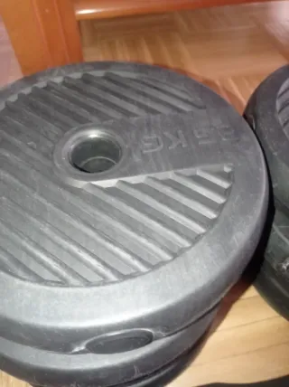 Juego de pesas y mancuernas ajustables