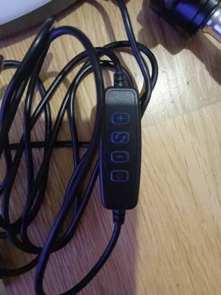 Aro de luz con trípode