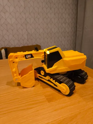 Excavadora de juguete CAT, con luces y sonido