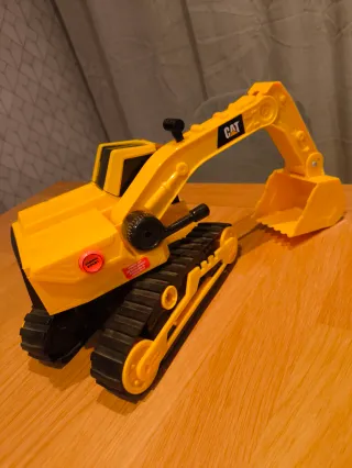 Excavadora de juguete CAT, con luces y sonido