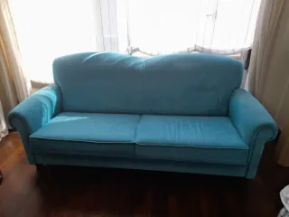 Sofá de 2 plazas azul