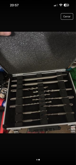 Maletín Bosch con brocas