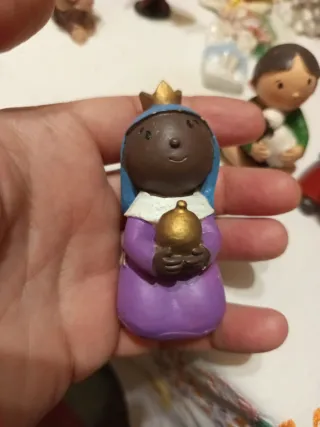 Lote figuras belén resina