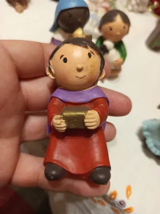 Lote figuras belén resina