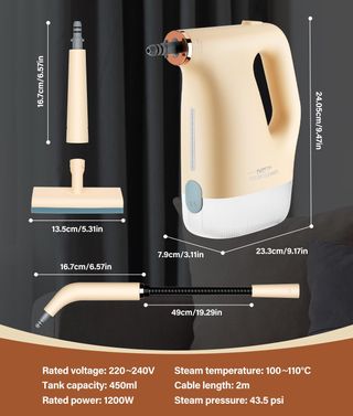 Limpiador a vapor manual 1200W