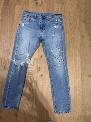 Jeans Levi's unisex strappati blu