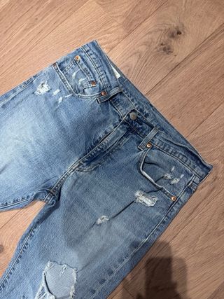Jeans Levi's unisex strappati blu