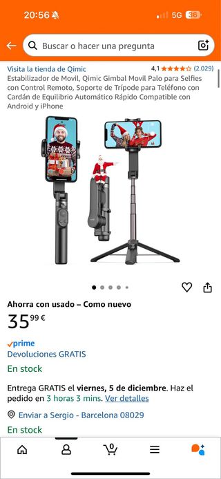 Estabilizador Gimbal Móvil