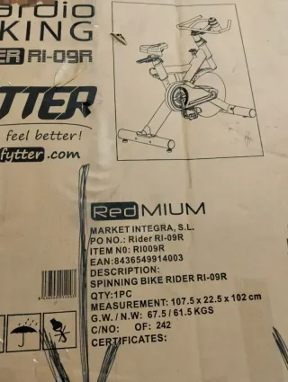 Bicicleta Spinning FYTTER RI-09R