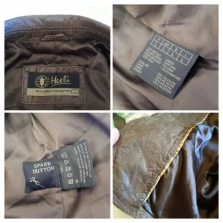 Blazer vintage cuero genuino Heeli mujer M o 38-40