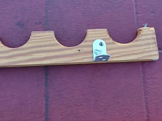 Soportes de madera para 10 cañas de pescar