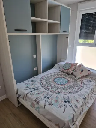 Mueble Cama 135cm Plegable Madera