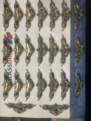 Tiradores de latón estilo vintage