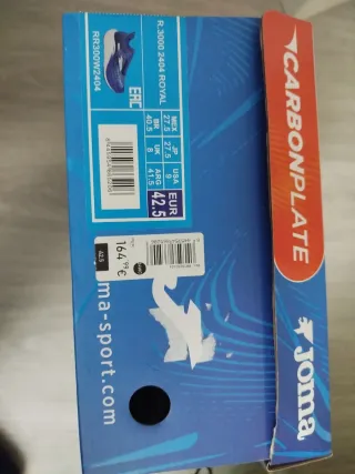 Zapatillas Joma R-3000 Placa Carbono Azul/Teal