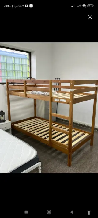 Litera de madera 90cm