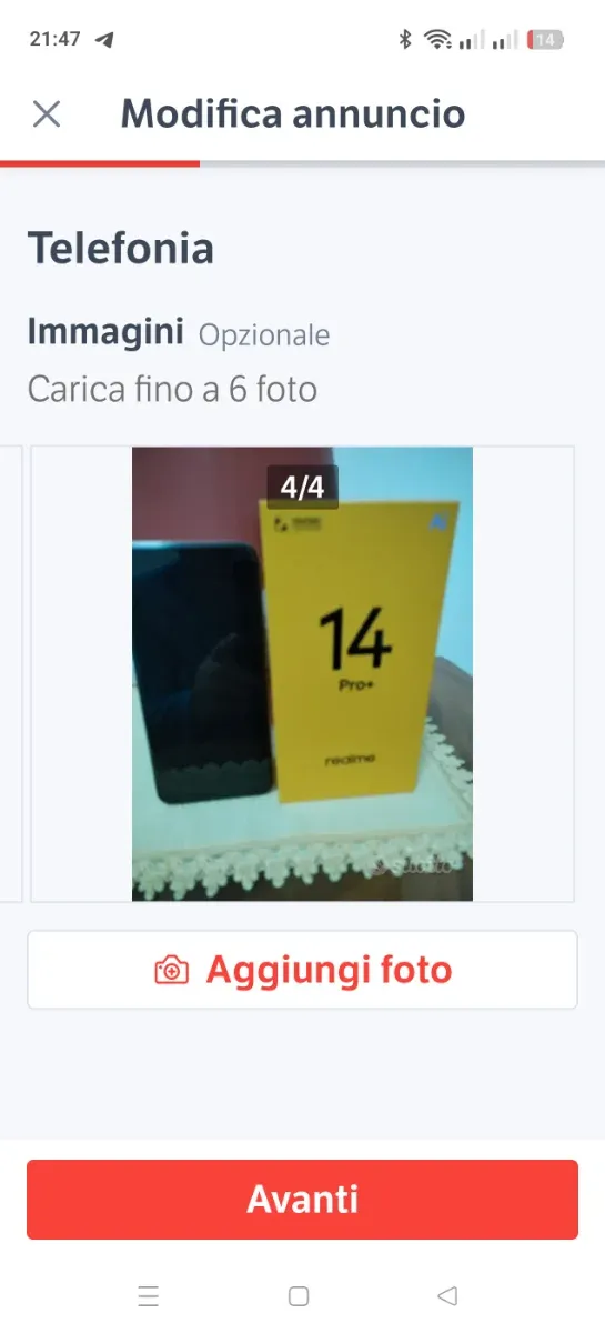 Realme 14 Pro+ 512GB Bianco perlato