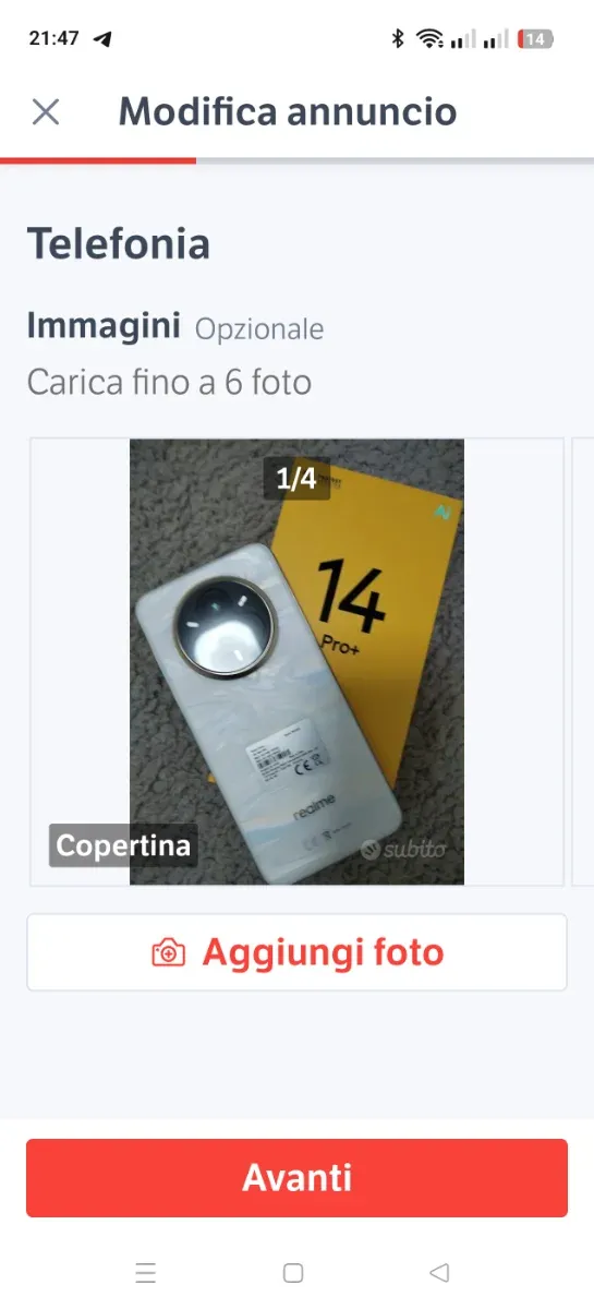 Realme 14 Pro+ 512GB Bianco perlato