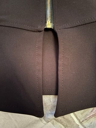 Giacca elegante nera zip oro taglia M