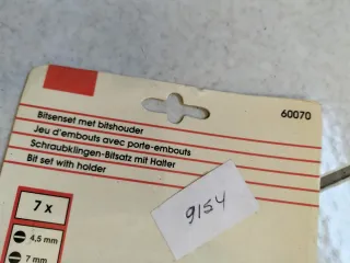 Set 7 puntas destornillador con soporte