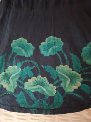 Vestido Desigual Manga Larga Algodón