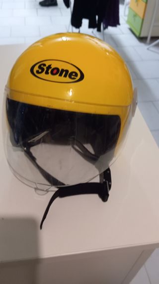 Casco giallo Stone con visiera per bambino