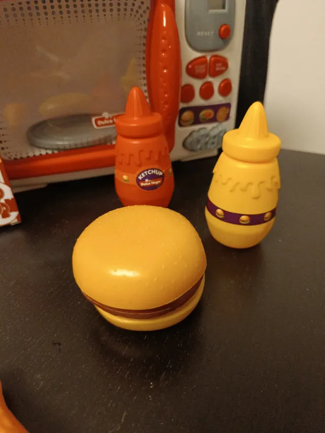 Microondas Juguete con Accesorios Comida
