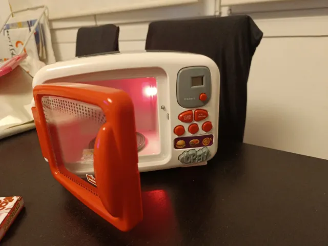 Microondas Juguete con Accesorios Comida