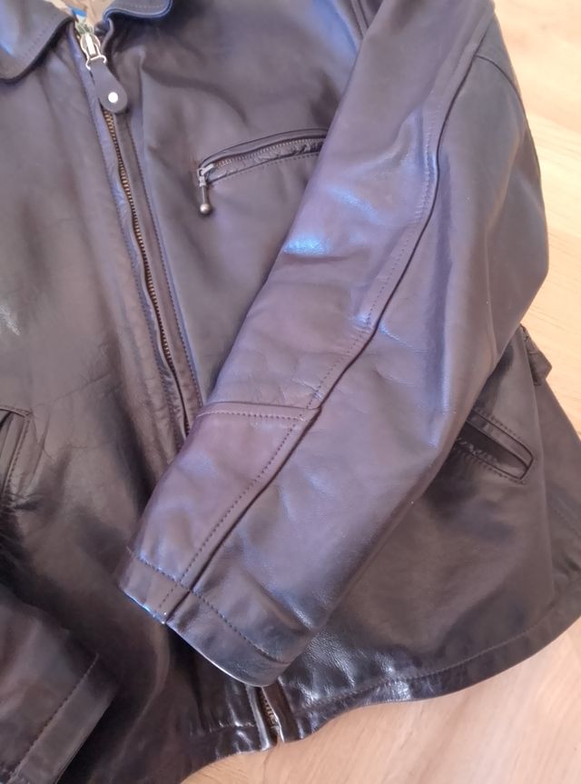 Chupa de cuero Vintage talla M