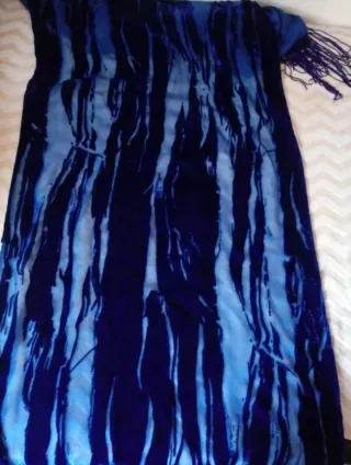 CHAL TERCIOPELO AZUL