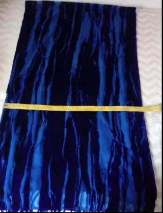 CHAL TERCIOPELO AZUL