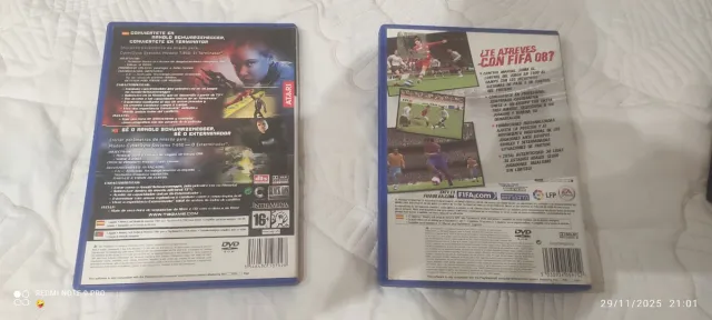 4Juegos PS2: Terminator, FIFA 08, PES 6, FIFA 2002