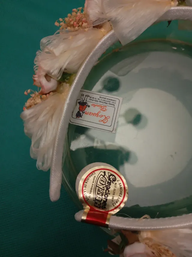 Diadema flores tela y secas (Mod. R9)