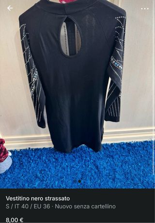 Vestitino nero strassato Cherry Moda