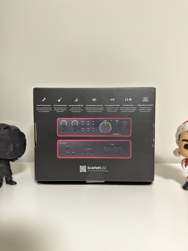 Focusrite Scarlett 2i2 4ª Geração Interface de Áudio