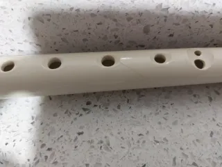 Flauta escolar color crema