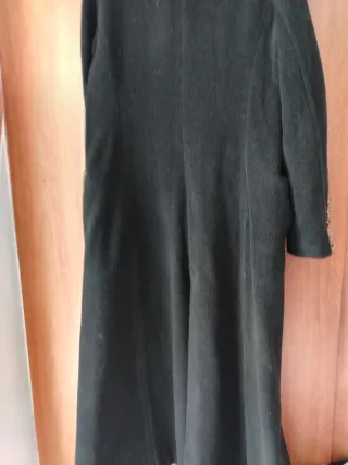 Abrigo paño Zara XL Negro
