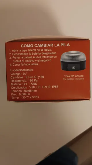 Baliza de emergencia SOS AUTO V16
