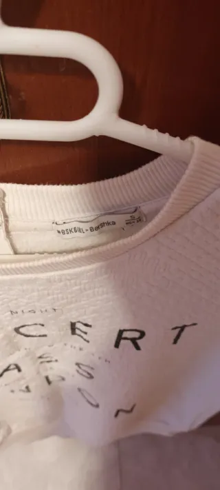 Sudadera Blanca Mujer Concert Pass London