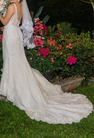 Vestido de Novia Aire Barcelona Sirena Encaje