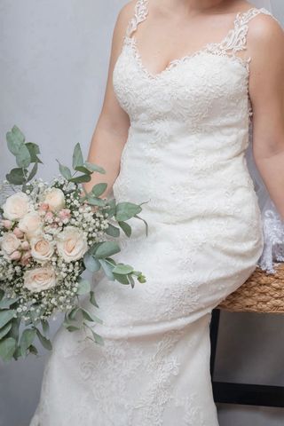 Vestido de Novia Aire Barcelona Sirena Encaje