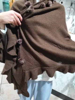 Mantella donna marrone