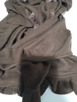 Mantella donna marrone