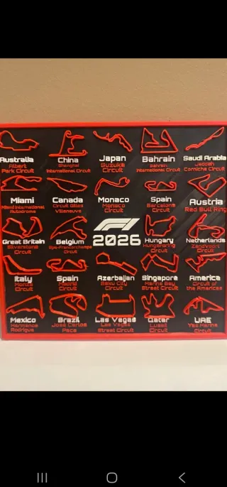 Cuadro Decorativo F1 2026