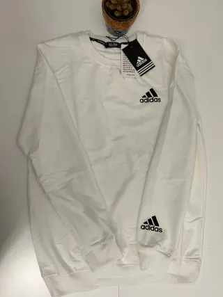 Sudadera Adidas Blanca Talla M