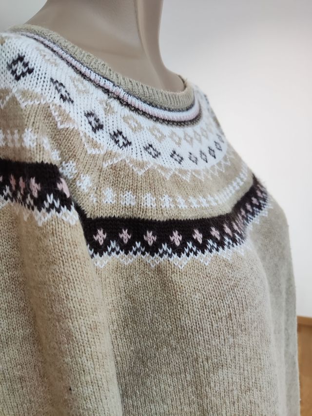 Jersey de punto con estampado Fair Isle