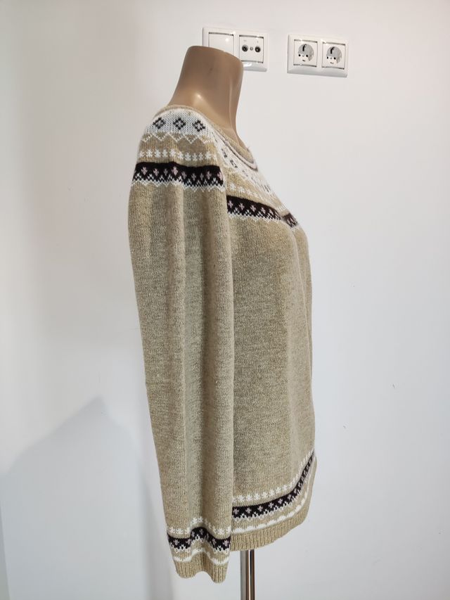 Jersey de punto con estampado Fair Isle