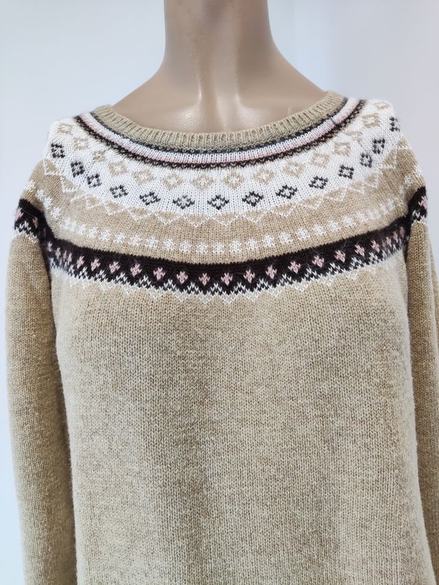 Jersey de punto con estampado Fair Isle